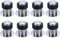 8 x Butoir de Porte en Inox Adhésif avec Caoutchouc 4.5cm Butée de Porte au Sur ou Mur