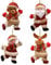 Christmas Decorations Sale, 4PCS Christmas Ornaments Gift Xmas Hanging Decoration Santa Claus Snowman Reindeer Bear Doll for Christmas Holiday Party Home Decor