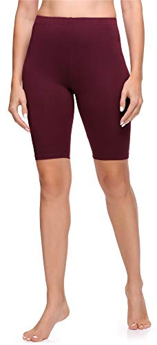 Ladeheid Damen Leggings LA40-131 (Weinrot, XXL)