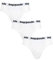 SockShop Lazy Panda Homme Slip en Bambou Paquet de 3 Blanc L