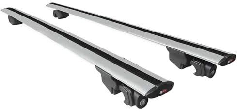 MDAK Kompatibel mit Suzuki Vitara/Escudo (LY) 2015-2026 Hook Modell Relingträger Dachträger Auto Gepäckträger Grau Aluminium 2 Stangen