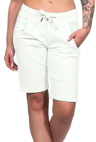 Elbsand Brinjana Damen Bermuda Shorts, Kurze Sweathose, lockere Passform