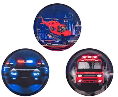 Belmil Patches mit Klettverschluss Set 3-teilig- kompatibel mit Schulranzen Comfy/Smarty (336/B Police)