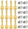 Bwintech 12 Pezzi Raccordi Portagomma, 1/4 BSP Maschio x 8 MM Connettore Portagomma con 12 Morsetti
