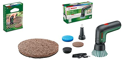 Bosch Home and Garden Akku Reinigungsbürste UniversalBrush (integrierter 3,6-V-Akku) & Hochleistungspad, scheuernd für Akku Reinigungsbürste UniversalBrush (3 Stück enthalten, im Karton)