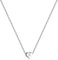 RWQIAN Silber Herz Buchstabe Kette Damen- Edelstahl Initialen Kette Alphabet F Buchstabe Kettenanhänger Halskette Geschenk 16+2