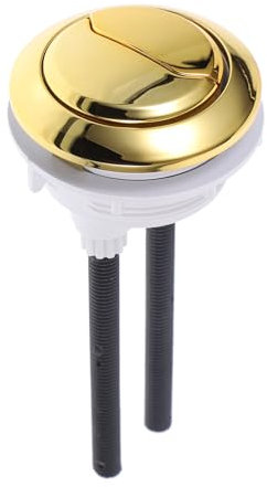 Housoutil Botón De Inodoro Dorado, Botón De Inodoro De Doble Presión, Botón De Cisterna Dorado Abs, Nuevos Botones De Tanque De Agua De 48 Mm-56 Mm De Diámetro