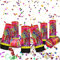 Pipihome 6 x Konfettiwerfer Konfetti-Shooter, Konfetti-Kanone, Bunt Party Papier Popper, Konfetti Punkte Dot Streudeko Tisch Deko für Geburtstag Hochzeit Party Dekoration (Bunt)