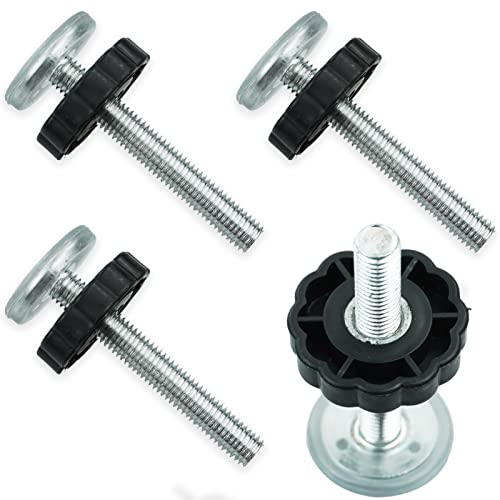 4 Packungen druckmontierte Baby Gates Gewindespindelstangen, Zubehör Schraubbolzen-Kit für Baby Gates Treppengitter Hundegitter Haustiergitter