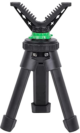 WILDGAMEPLUS Trípode Portátil de Tiro Rápido para Rifle, Ajustable, Compacto y Ligero de Aluminio Fundido con Soporte en V de 360 Grados T05 (T05 Altura 5.7~7.5 Pulgada)