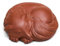 VITAU Handgemachte Skulptur Handwerk Kreative Lila Ton Fingerspitze Tee Haustiere Kleine Fuchs Statue Ornament Home Tee Set Dekoration Kunst Geschenk