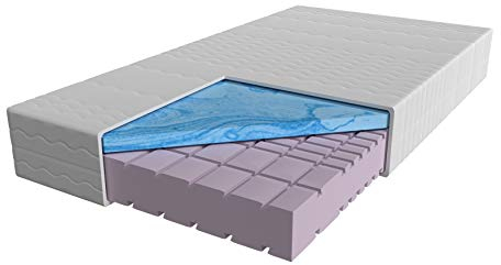 AM Qualitätsmatratzen - Premium Gelschaum-Matratze 140x200cm H3 -Hochwertige Matratze mit 4cm Gelschaum-Auflage - 23cm Höhe - Made in Germany - 140 x 200