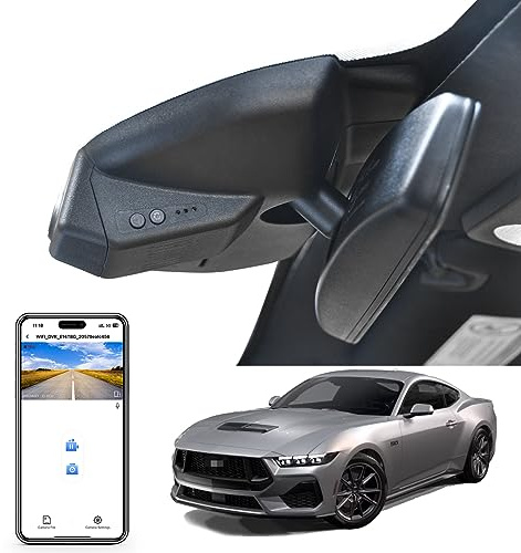 Mangoal 4K Dash Cam Custom fit for Ford Mustang (Model A Ford-Mustang-Front 4k)