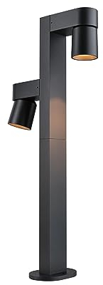 Paulmann 94825 LED Pollerleuchte Kimu insektenfreundlich IP44 822mm 2200K 2x7,8W 2x500lm 230V 70° Anthrazit Aluminium Außenleuchte