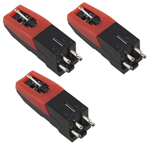 liovitor 3 x Keramik- und Stylus-Nadel für Phonograph-Plattenspieler Grammophon Schallplatten