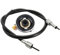 Roller Tacho Getriebe, 12mm Tachoantriebsrad, Rollerteile Powersports Tachometer Tachoantrieb Zahnrad mit 100cm/39,4 Zoll Kabel für GY6 50cc 150cc Scooter Ersatzzubehör Roller Tachowelle Tachometer