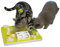 Purekatzenliebe Original Verstellbares Fummelbrett für Katzen – Katzenbeschäftigung, Intelligenzspielzeug für Katzen, interaktives Snackspielzeug, Katzen-Futterstation Puzzle, Activity Board for cats.