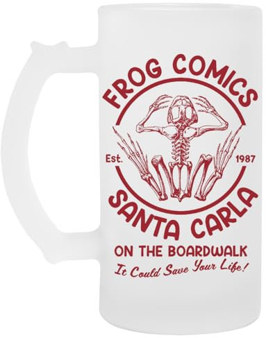 Frog Comics - Santa Carla Glas Bier Becher Tasse Glass Beer Mug Cup