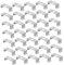 UKCOCO 100pièces U Clips Support Acier Manganèse Pour Lampes Led Fixation Pratique Et Durable Pour Tubes Lumineux