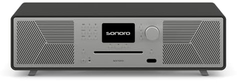 sonoro MEISTERSTÜCK (Gen.2) Kompaktanlage mit CD Player (Airplay, Google Cast, Spotify, FM, DAB+) Matt Graphit