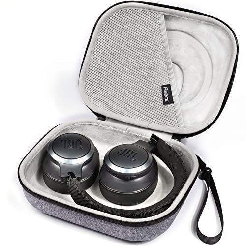 RAIACE Estuche Rígido De Viaje Compatible con JBLTune 520bt / JBL Tune 760 NC/JBLTune 500bt / JBL Tune 500 / JBLTune 600bt NC/JBL Tune 510bt Bolsa De Transporte (Solo Estuche)-Gris