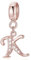 Symretie Pendentif Alphabet A-Z, en argent 925, compatible avec les bracelets et colliers Pandora et européens, pour femmes et filles.
