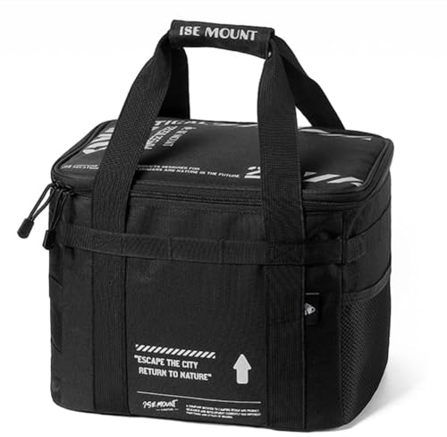 Fiorky 20 l Outdoor-Camping-Organizer, tragbare Gastank-Geschirrbox, großes Fassungsvermögen, Picknick-Kochgeschirr, Utensilien-Set, Tasche, herausnehmbare Trennwände for Strand, Picknick, R