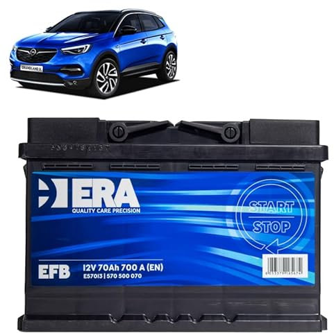Batteria 70Ah EFB per Opel Grandland X 1.2 1.6 Turbo benzina/Hybrid 2017+