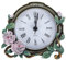 Ciieeo Europäische Retro-Stil Wohnzimmer Uhr Vintage Tischuhr Emaille Dekorative Batterie Mini Schreibtisch Uhr