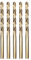 Meccion HSS Metallbohrer Professional Geschliffen Kobalt 5pcs 4.8mm Spiralbohrer fur Edelstahl und Metall