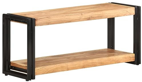 Bulliing TV-Schrank Fernsehschrank Schrank Wohnzimmer TV Cabinet TV Sideboard Wohnzimmer 90x30x40 cm Akazie Massivholz