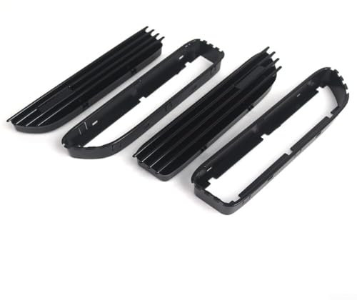 2 rejillas delanteras de riñón, parrilla lateral negra brillante para BMW E46 para M3 2001-2006