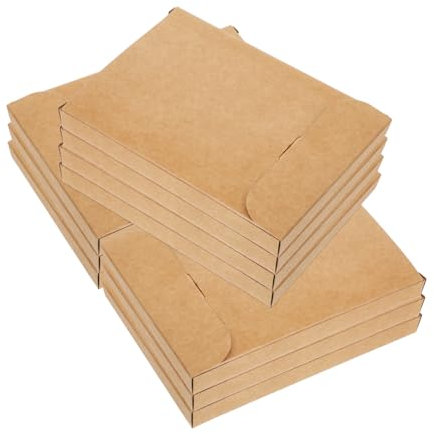 Didiseaon 20pcs Elegant Kraft Paper Cardboard Boxes Greeting Cards Postcards Storage