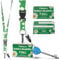 Official Radar Key with Disability ID Card, White Daisy Flower, with Premium Green Lanyard/Flower Lanyard, Space for Personalisation Details on Back of Card