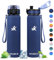 KollyKolla Borraccia Termica 1L, Borracce Termiche, Bottiglia Termica Riutilizzabile, Bottiglia Acqua a Prova di Perdite, senza BPA, Borraccia per Viaggi, Scuola, Sport, Ciclismo, Campeggio