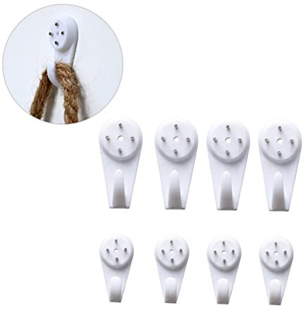 HOUDERCO 40piezas Clavos Unidades Para Fotos Marcos Ganchos Invisibles Percha Sin Costura