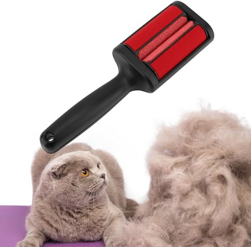 Tyenaza Mini Lint Roller wiederverwendbares Kunststoff -Haustier Haarentferner für Katzen Hunde Kleidung Sofas Autos