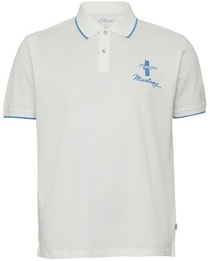 s.Oliver Poloshirt aus Piqué mit Stickerei und Ford®-Artwork