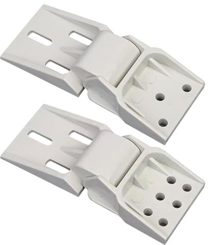 Zahoken 2 Congelador, 6 Agujeros Bisagra Plegable Puerta, Bisagras Universales Para Congelador Horizontal Para Gabinetes De Cocina Y Congeladores De Pie, Duraderos, Fáciles De Instalar