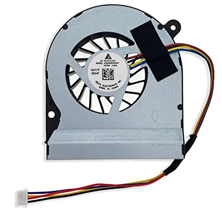 WKabnkn Ventilador de refrigeración para CPU portátil sin escobillas de 5 V 0,6 A, 4 pines, 4 cables, para Skull NUC6i7KYK Notebook CPU Radiador Notebook Ventilador de refrigeración