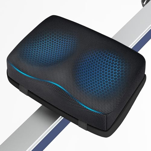 Sitzkissen Rudergerät, Memory Foam Rudergerät Sitzkissen | Passend für die meisten Rudergeräte, Verbesserte Unterstützung und Stabilität, Rutschfest, einfach zu reinigen