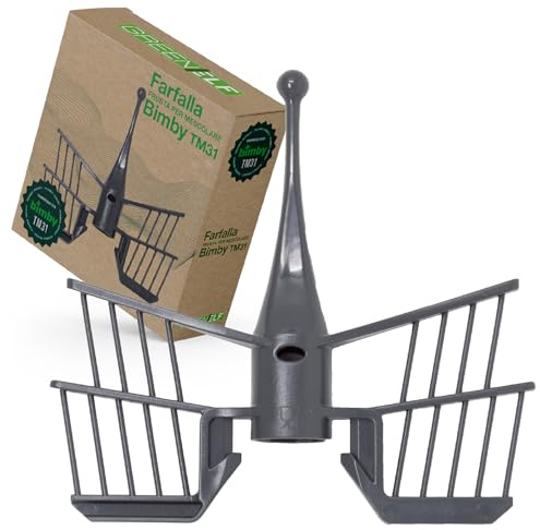 Farfalla Bimby TM31, Frusta per Mescolare Compatibile per Bimby, Accessorio Bimby TM31 Indispensabile, Agitatore in ABS Alimentare, Monta come l’Originale, Sicuro e Facile da Usare