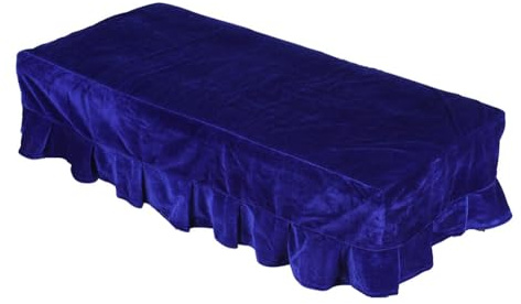 Pqahffowr Piano Bench Cover Gold Velvet Piano Double Bench Cover Dust-Proof Thickened Piano Bench Cover Guzheng Piano BenchCover,B