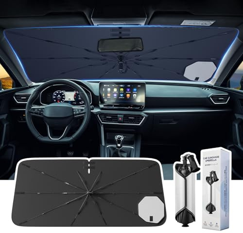 LANGBEAN Parasol Plegable Parabrisas Delantero Cupra Formentor 2020-2026 | Parasol Coche Bloquea Rayos UV & Calor, Respaldado por Ventosa de Silicona, Compatible con Seat Leon Cupra Leon [Actualizado]