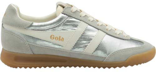 Gola Firefly Metallic - Damen Sneaker - Silver-Off-White