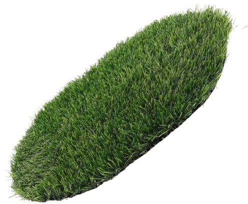 Abaodam Kunstgras Deckel 40cm Rund aus Kunststoff Grüne Grasmatte für Outdoor Balkon und Esstisch Vielseitig als Kanaldeckel und Dekoration Nutzbar Zufällige Farbe