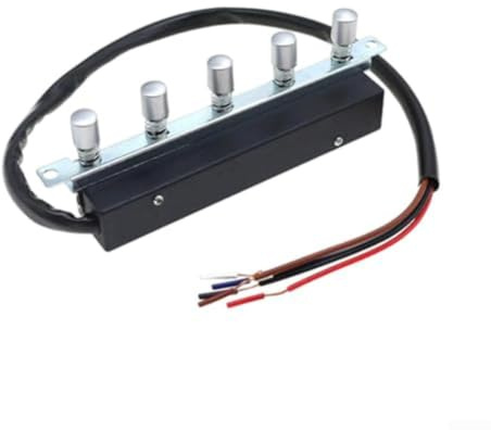Botón giratorio de repuesto para campana extractora, 5 niveles, con aspecto de metal, para construcción robusta, interruptor de campana de cocina, color negro