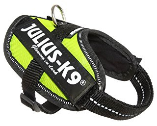 JULIUS-K9 IDC Powerharness, 2XS, no pull dog harness, UV Neon Green