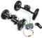 Elektrisches Skateboard-LKW Weg vom Straßen-Skateboard Riemen-Antriebs-LKW 4 Rad-Longboard Berge-Skateboard 11 Zoll-LKW 8 Zoll-Rad (Drive with normal RC)