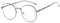 Metall Frame Retro Glasrahmen-Ebenenspiegel Dekobrille Klassisches Rund Rahmen Glasses Klare Linse Brille